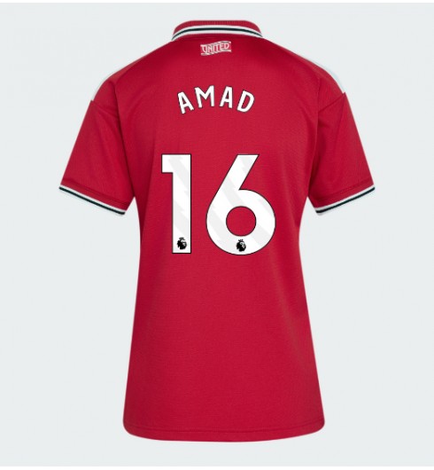 Manchester United Amad Diallo #16 Domácí Dres pro Dámské 2026-27 Krátký Rukáv Manchester United Amad Diallo #16 Domácí Dres pro Dámské 2026-27 Krátký Rukáv